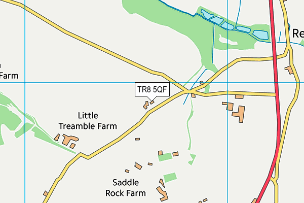 TR8 5QF map - OS VectorMap District (Ordnance Survey)