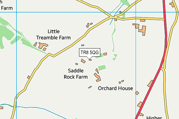 TR8 5QG map - OS VectorMap District (Ordnance Survey)