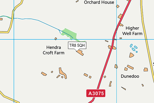 TR8 5QH map - OS VectorMap District (Ordnance Survey)