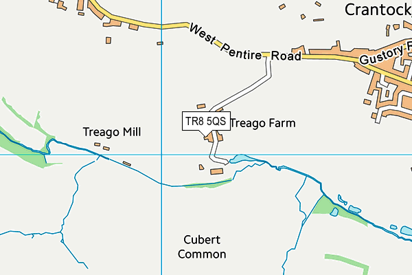 TR8 5QS map - OS VectorMap District (Ordnance Survey)