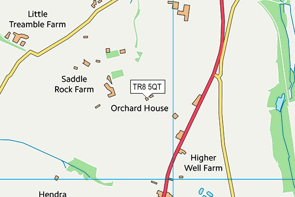 TR8 5QT map - OS VectorMap District (Ordnance Survey)