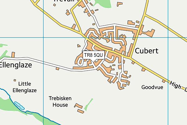 TR8 5QU map - OS VectorMap District (Ordnance Survey)