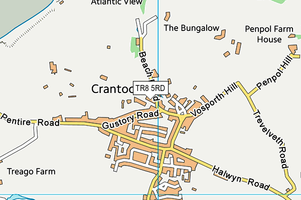 TR8 5RD map - OS VectorMap District (Ordnance Survey)