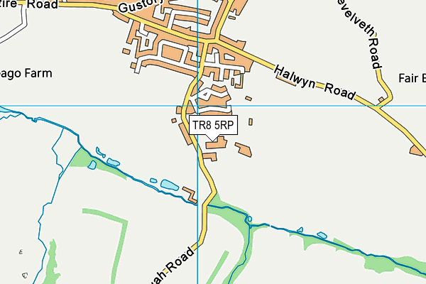 TR8 5RP map - OS VectorMap District (Ordnance Survey)