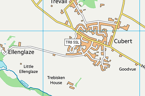 TR8 5SL map - OS VectorMap District (Ordnance Survey)