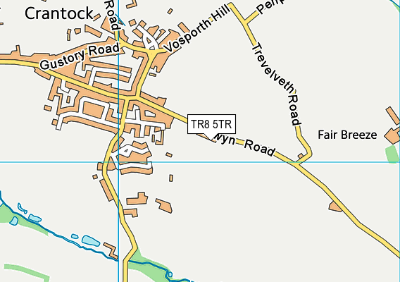 TR8 5TR map - OS VectorMap District (Ordnance Survey)