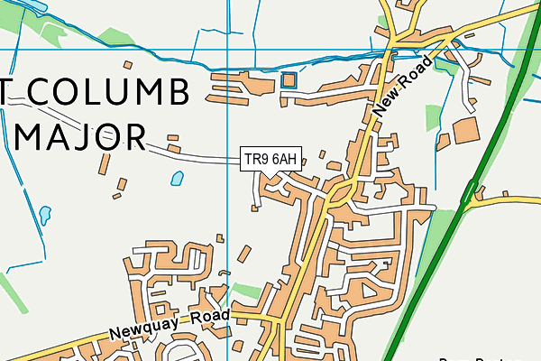 TR9 6AH map - OS VectorMap District (Ordnance Survey)