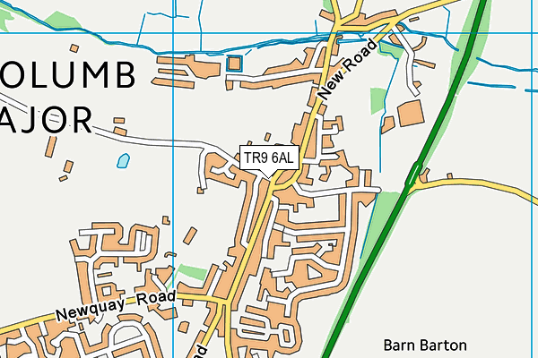 TR9 6AL map - OS VectorMap District (Ordnance Survey)