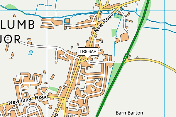 TR9 6AP map - OS VectorMap District (Ordnance Survey)