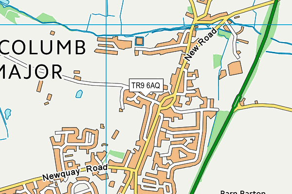 TR9 6AQ map - OS VectorMap District (Ordnance Survey)
