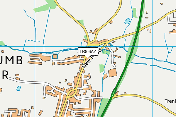 TR9 6AZ map - OS VectorMap District (Ordnance Survey)
