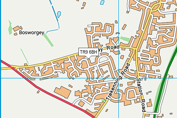 TR9 6BH map - OS VectorMap District (Ordnance Survey)