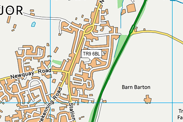 TR9 6BL map - OS VectorMap District (Ordnance Survey)
