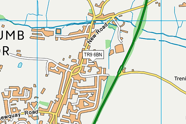 TR9 6BN map - OS VectorMap District (Ordnance Survey)