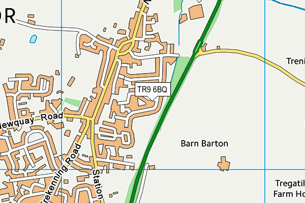 TR9 6BQ map - OS VectorMap District (Ordnance Survey)