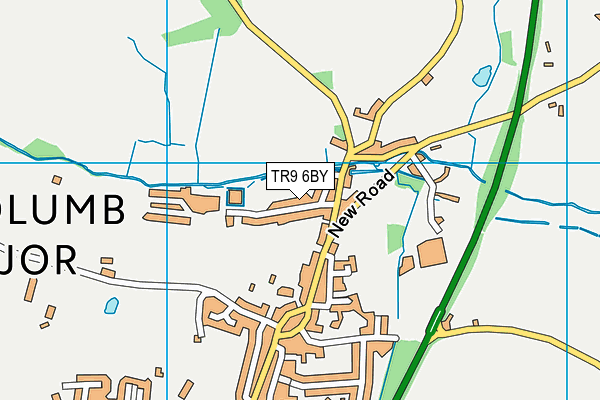 TR9 6BY map - OS VectorMap District (Ordnance Survey)