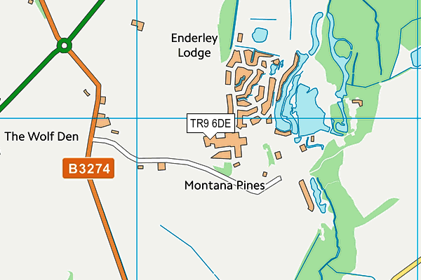 Retallack Resort And Spa map (TR9 6DE) - OS VectorMap District (Ordnance Survey)