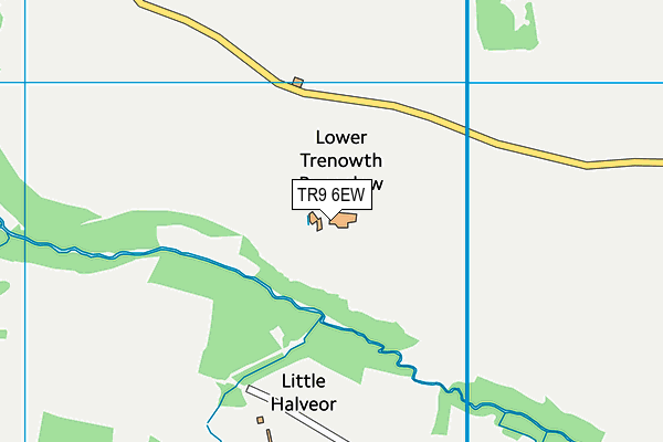 TR9 6EW map - OS VectorMap District (Ordnance Survey)