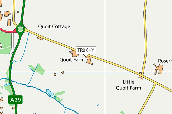 TR9 6HY map - OS VectorMap District (Ordnance Survey)
