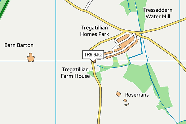 TR9 6JQ map - OS VectorMap District (Ordnance Survey)