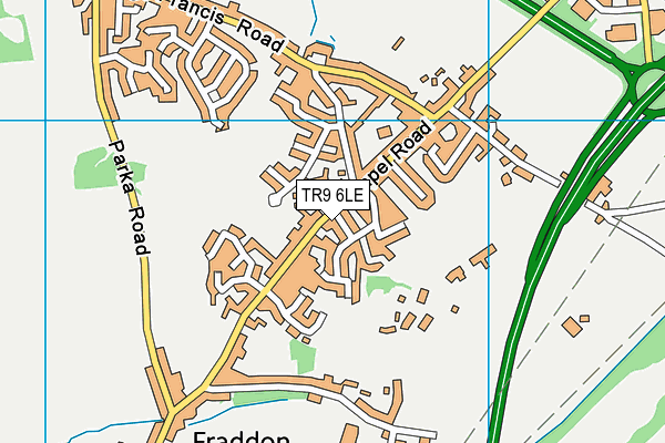 TR9 6LE map - OS VectorMap District (Ordnance Survey)