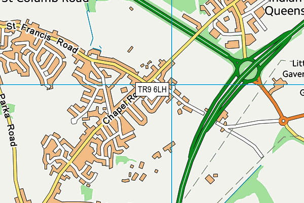TR9 6LH map - OS VectorMap District (Ordnance Survey)