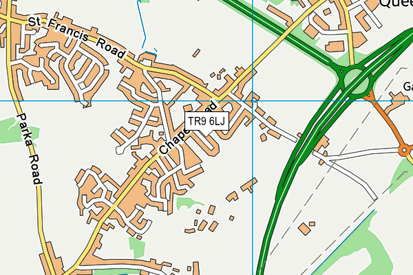 TR9 6LJ map - OS VectorMap District (Ordnance Survey)
