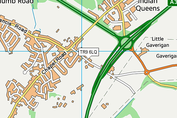 TR9 6LQ map - OS VectorMap District (Ordnance Survey)