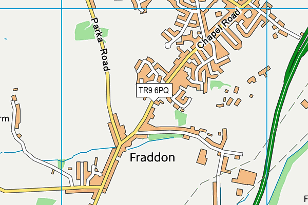 TR9 6PQ map - OS VectorMap District (Ordnance Survey)