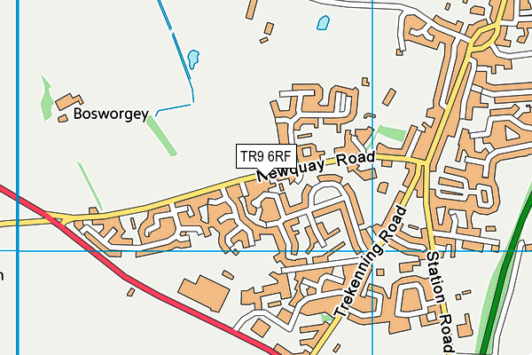 TR9 6RF map - OS VectorMap District (Ordnance Survey)