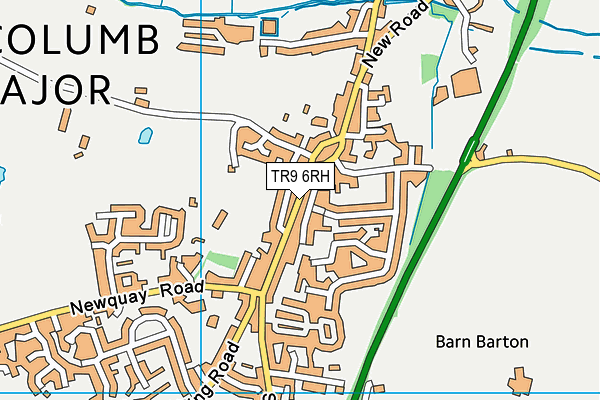 TR9 6RH map - OS VectorMap District (Ordnance Survey)