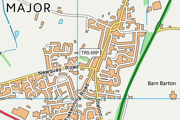 TR9 6RP map - OS VectorMap District (Ordnance Survey)