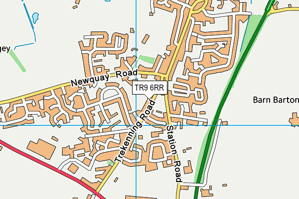 TR9 6RR map - OS VectorMap District (Ordnance Survey)