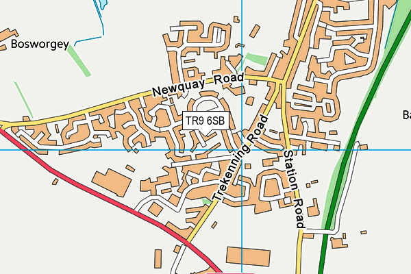 TR9 6SB map - OS VectorMap District (Ordnance Survey)