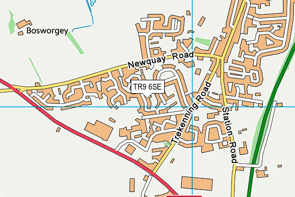 TR9 6SE map - OS VectorMap District (Ordnance Survey)