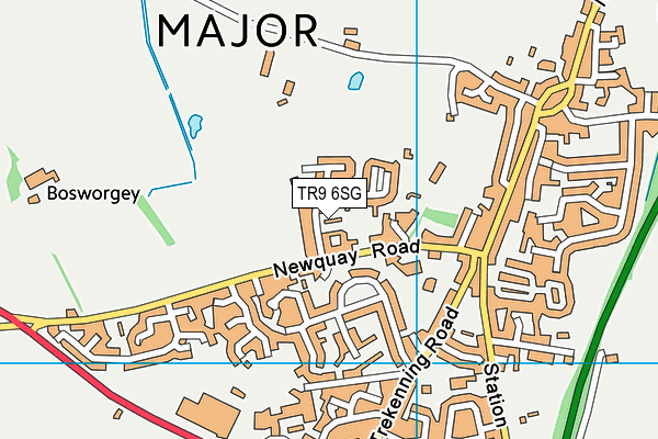 TR9 6SG map - OS VectorMap District (Ordnance Survey)