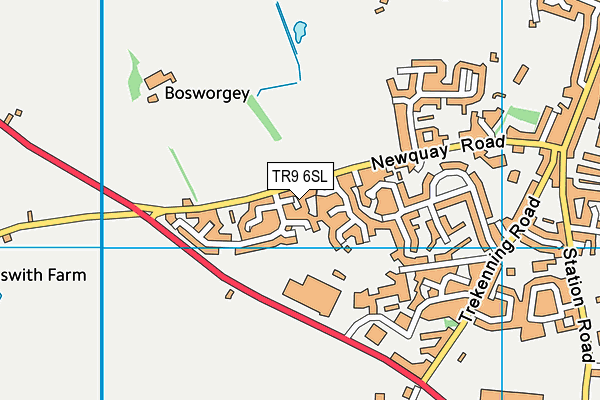 TR9 6SL map - OS VectorMap District (Ordnance Survey)