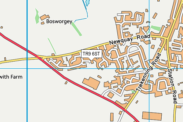 TR9 6ST map - OS VectorMap District (Ordnance Survey)