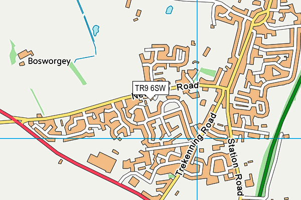 TR9 6SW map - OS VectorMap District (Ordnance Survey)