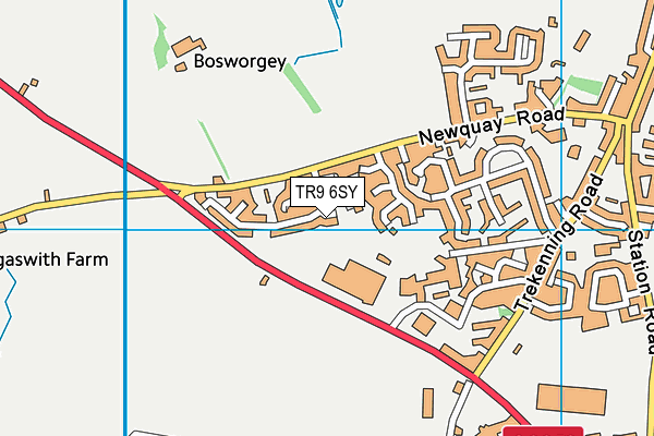 TR9 6SY map - OS VectorMap District (Ordnance Survey)