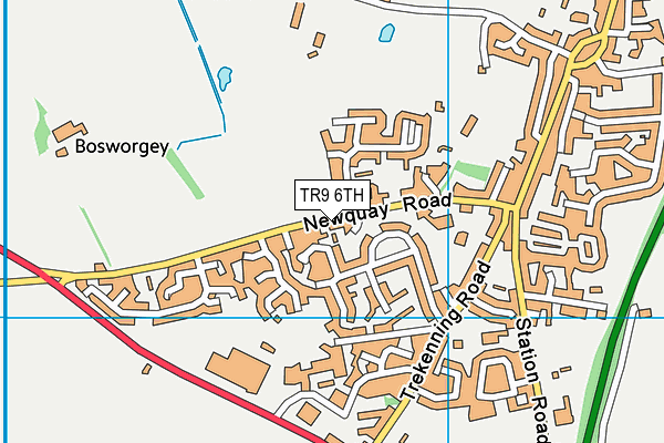 TR9 6TH map - OS VectorMap District (Ordnance Survey)