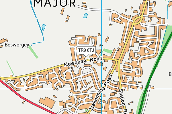 TR9 6TJ map - OS VectorMap District (Ordnance Survey)