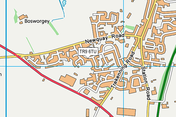 TR9 6TU map - OS VectorMap District (Ordnance Survey)