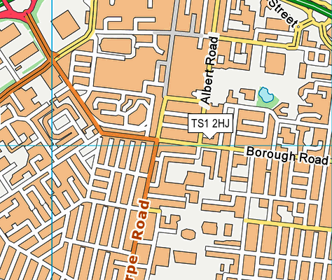TS1 2HJ map - OS VectorMap District (Ordnance Survey)