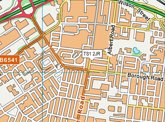 TS1 2JR map - OS VectorMap District (Ordnance Survey)