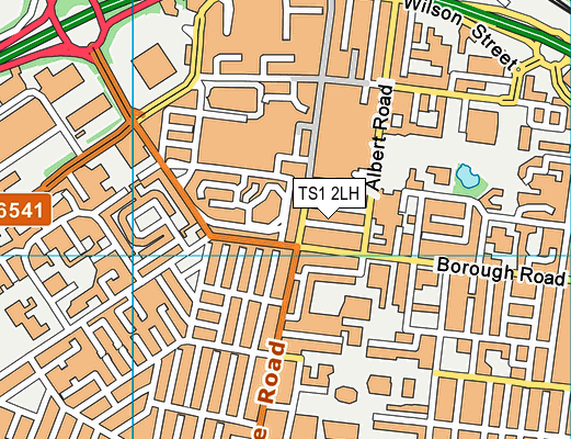 TS1 2LH map - OS VectorMap District (Ordnance Survey)