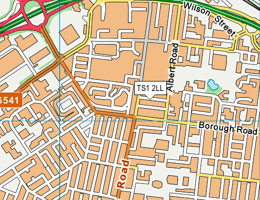 TS1 2LL map - OS VectorMap District (Ordnance Survey)