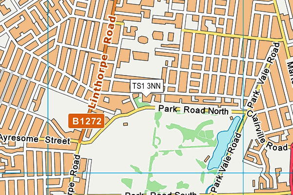 TS1 3NN map - OS VectorMap District (Ordnance Survey)