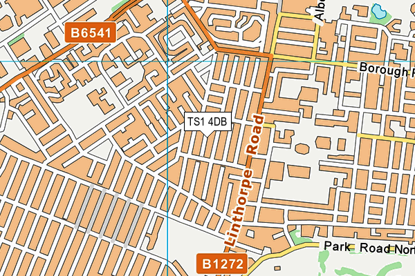 TS1 4DB map - OS VectorMap District (Ordnance Survey)