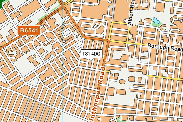 TS1 4DQ map - OS VectorMap District (Ordnance Survey)